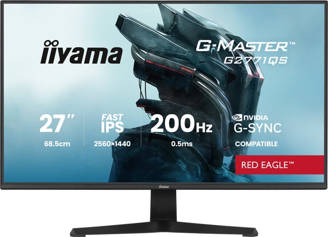 iiyama G-MASTER G2771QS-B1 computer monitor 68,6 cm (27") 2560 x 1440 Pixels Wide Quad HD Zwart