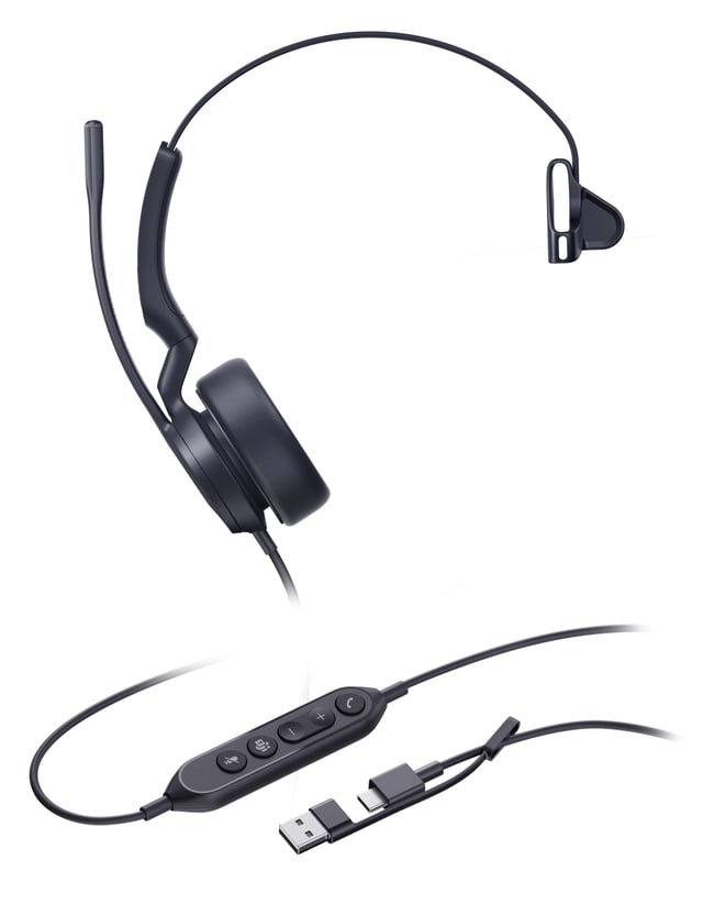 Yealink UH44 Mono Teams USB-C/A Headset