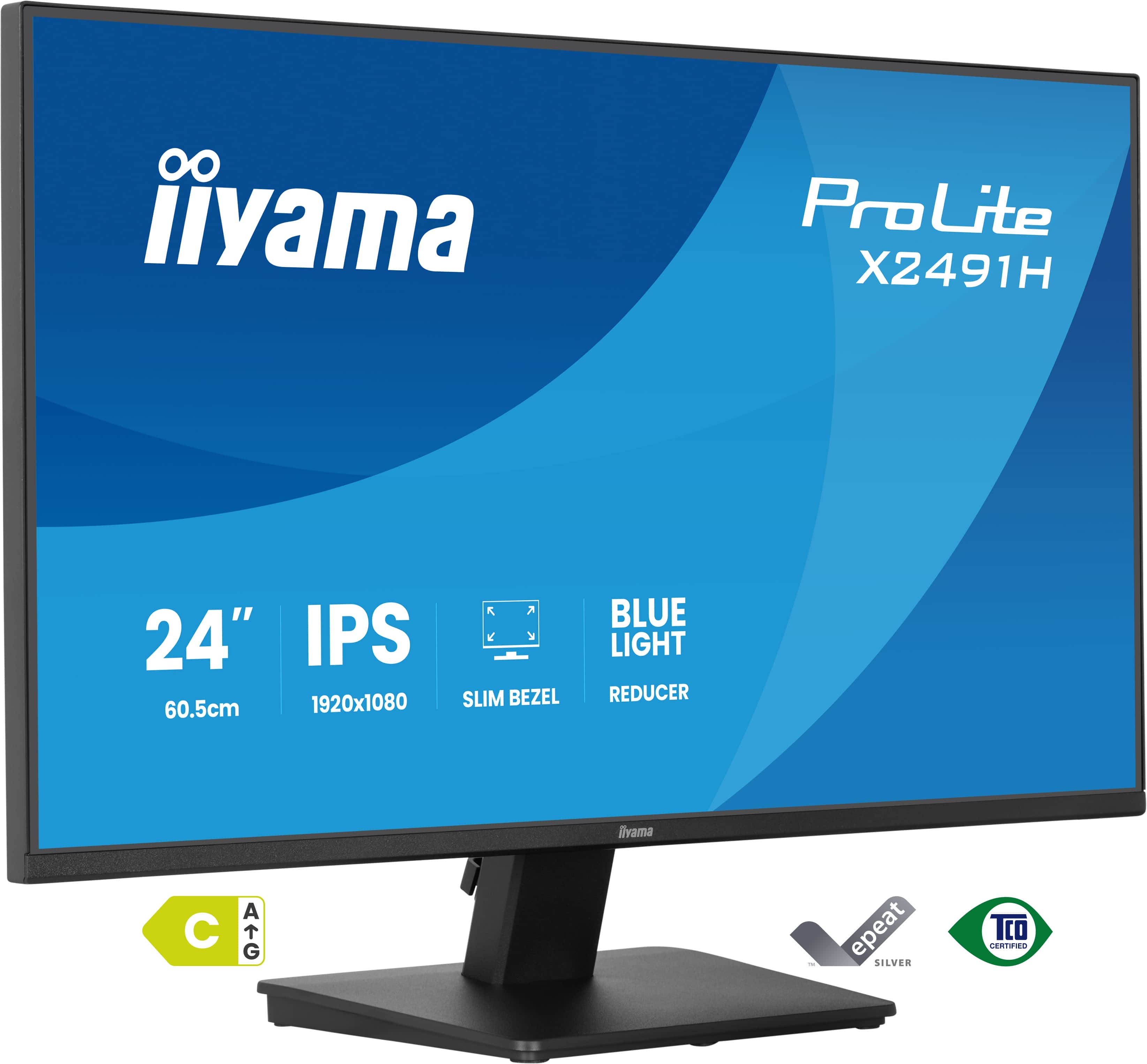 iiyama ProLite X2491H-B1 computer monitor 60,5 cm (23.8") 1920 x 1080 Pixels Full HD LCD Zwart