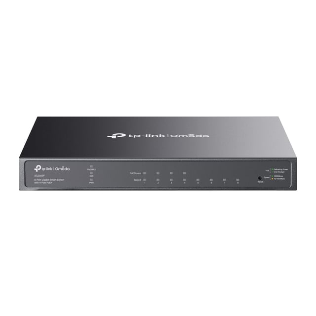 TP-Link Omada TL-SG2008P Managed L2/L2+ Gigabit Ethernet (10/100/1000) Power over Ethernet (PoE) Zwart