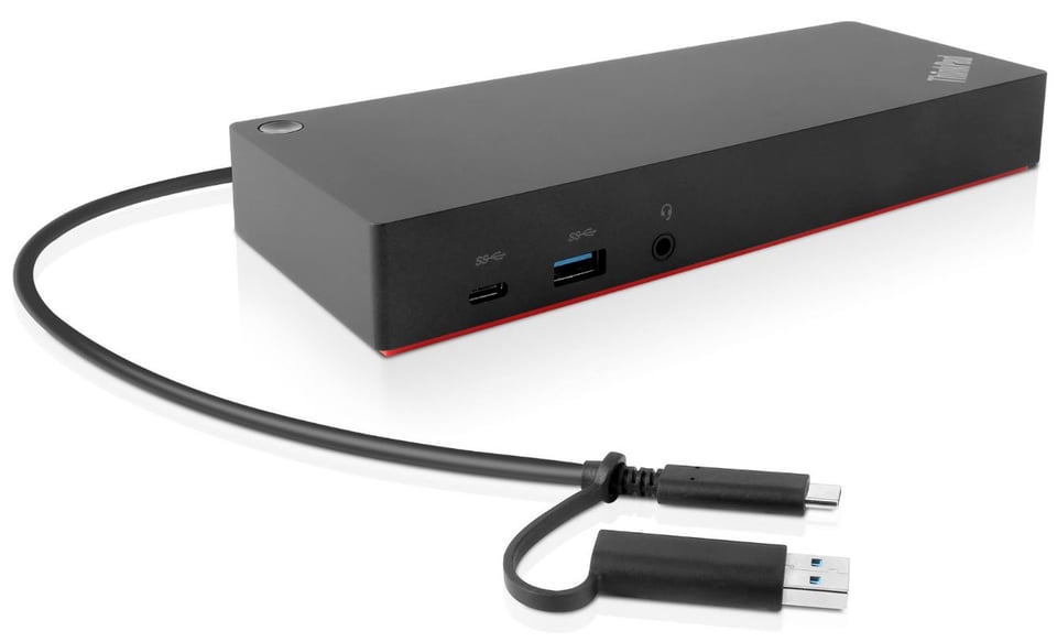 Lenovo 40AF0135EU laptop dock & poortreplicator Bedraad Zwart