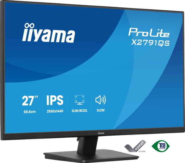 iiyama ProLite X2791QS-B1 computer monitor 68,6 cm (27") 2560 x 1440 Pixels Quad HD LED Zwart