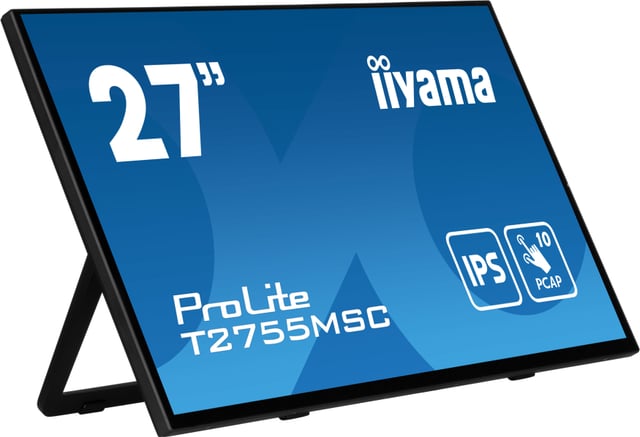 iiyama ProLite T2755MSC-B1 computer monitor 68,6 cm (27") 1920 x 1080 Pixels Full HD LED Touchscreen Tafelblad Zwart