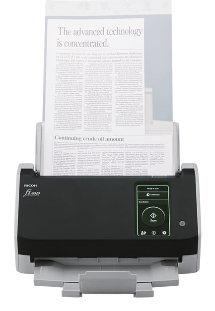 Ricoh fi-8040 ADF-/handmatige invoer scanner 600 x 600 DPI A4 Zwart, Grijs