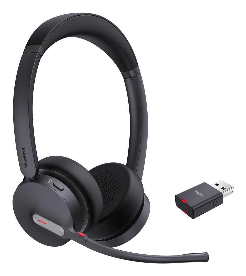Yealink WH64 Hybrid Dual UC Headset Draadloos Hoofdband Kantoor/callcenter Micro-USB Bluetooth Zwart
