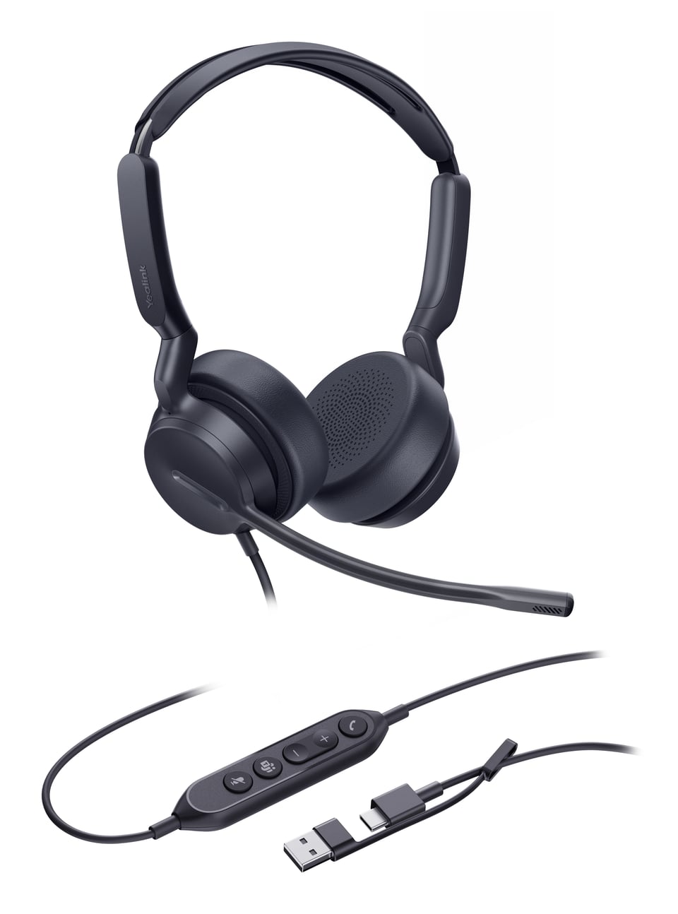 Yealink Dual Teams-headset met USB-C/A-aansluiting