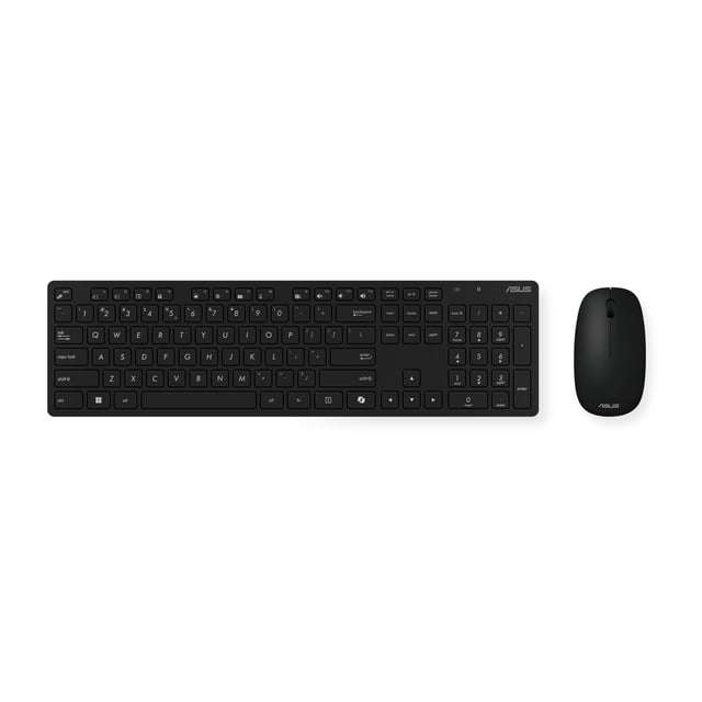 ASUS W5000 Wireless Keyboard and Mouse Set toetsenbord Inclusief muis Universeel RF Draadloos Zwart