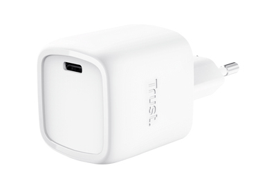 Trust Maxo GaN Oplader 30W - USB-C oplader – GaN-technologie – 30W vermogen – Wit
