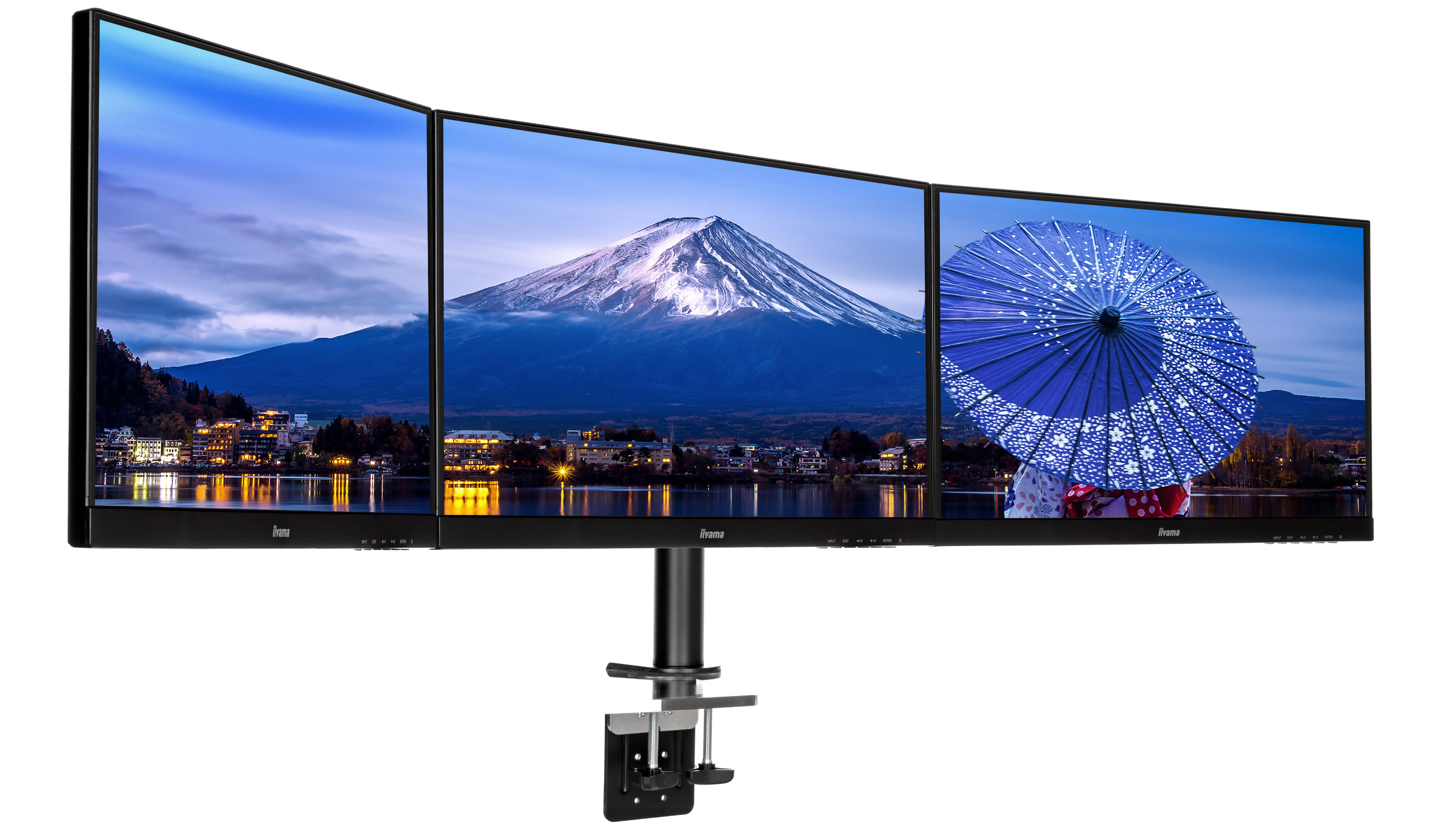 iiyama Desk Mount 68,6 cm (27") Bureau Zwart