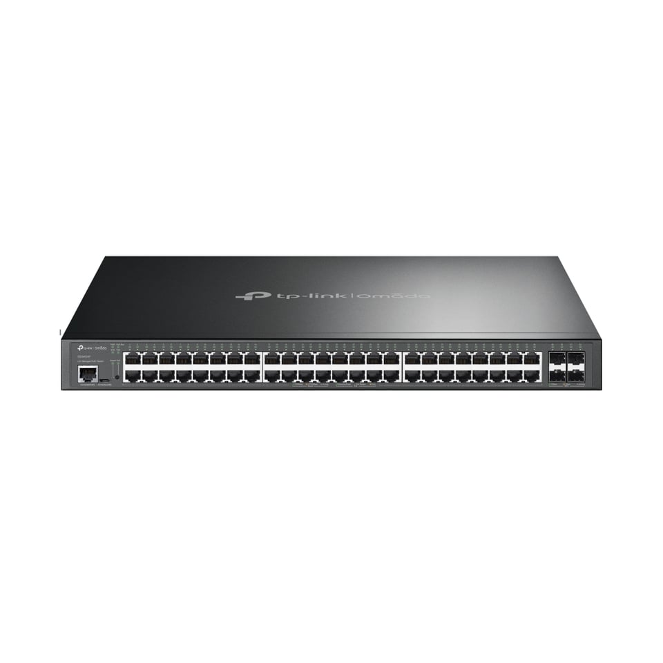 TP-Link Omada SG3452XP netwerk-switch Managed L2+ Gigabit Ethernet (10/100/1000) Power over Ethernet (PoE) 1U Zwart
