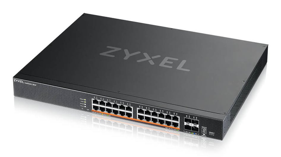 Zyxel XMG2230-28HP Managed L2/L3 2.5G Ethernet (100/1000/2500) Power over Ethernet (PoE) 1U Zwart