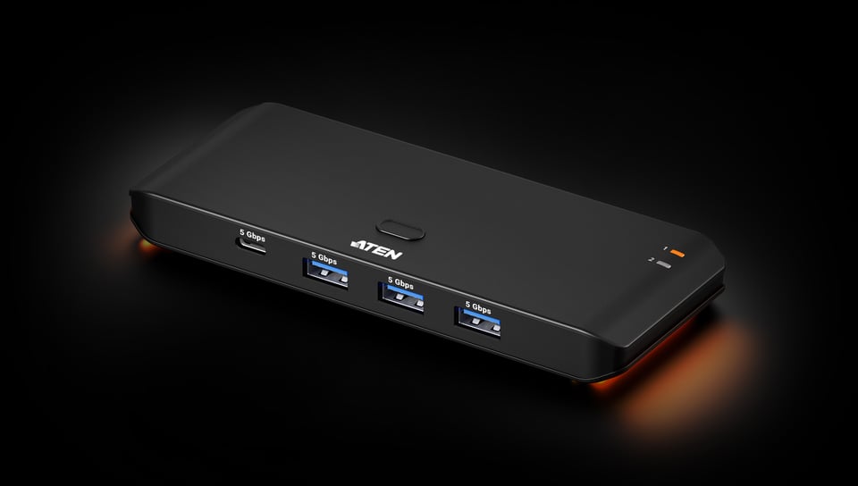 ATEN 2 x 4 USB 3.2 Gen 1-delerschakelaar