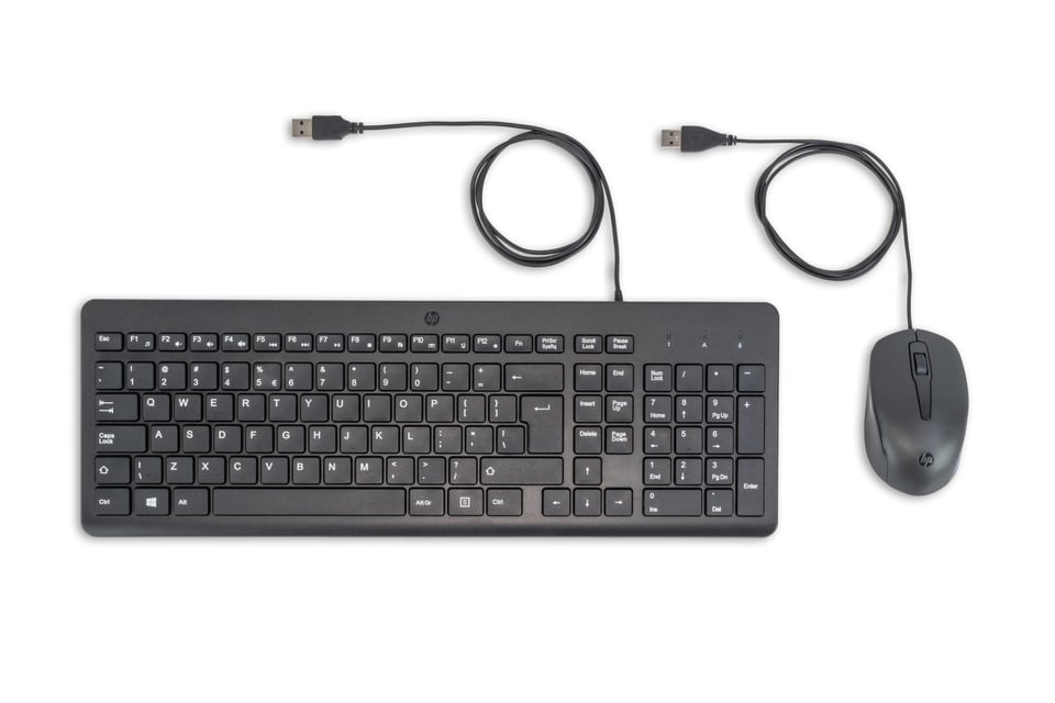 HP 150 muis en toetsenbord met kabel