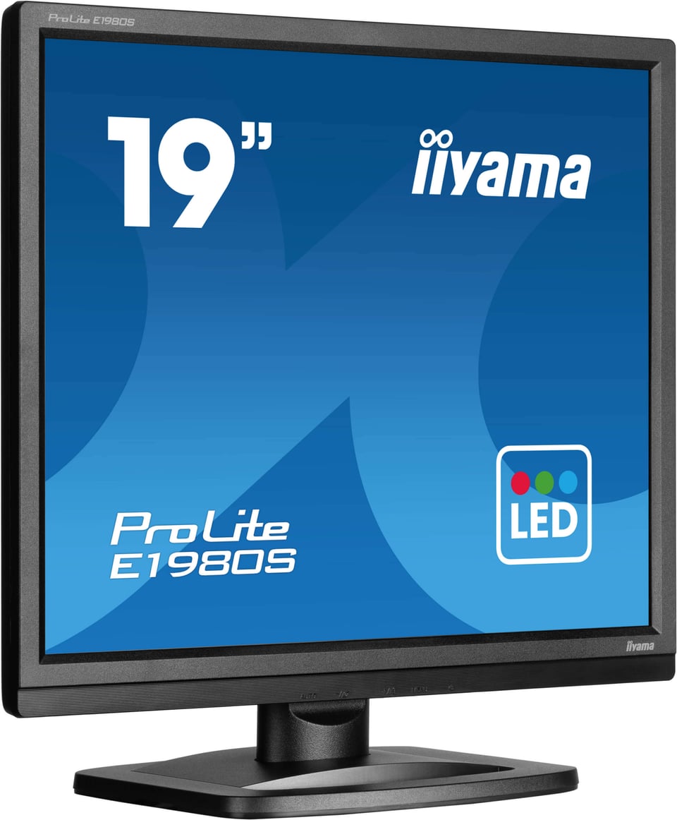 iiyama ProLite E1980S-B1 computer monitor 48,3 cm (19") 1280 x 1024 Pixels VGA LED Zwart