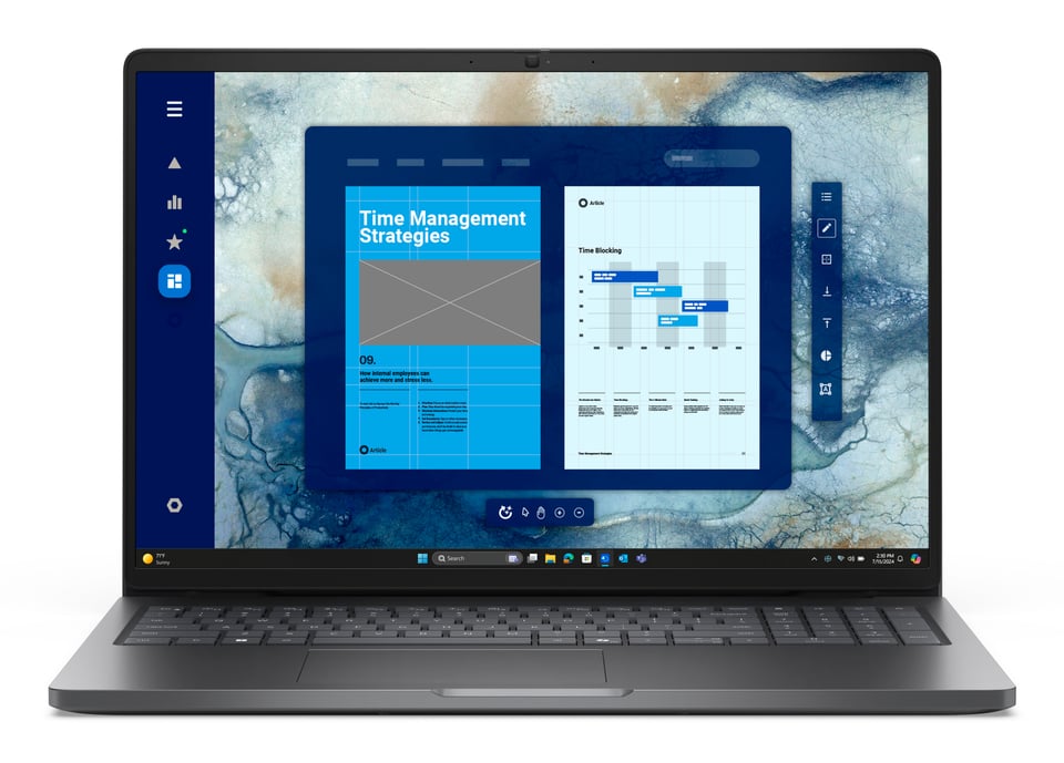 DELL Pro 16 PC16250 Intel Core 5 120U Laptop 40,6 cm (16") Full HD+ 16 GB DDR5-SDRAM 512 GB SSD Wi-Fi 6E (802.11ax) Windows 11 Pro Zwart US International