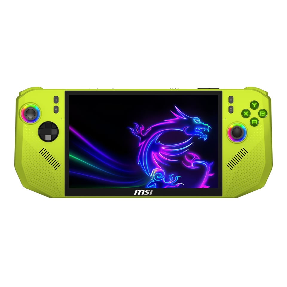 MSI CLAW A8 BZ2EM-048NL draagbare game console 20,3 cm (8") 1 TB Touchscreen Wifi Groen