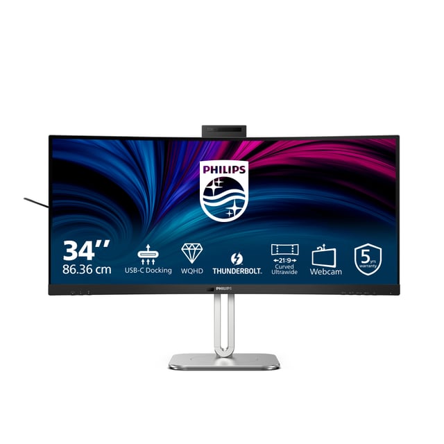 Philips 6000 series 34B2U6603CH/00 computer monitor 86,4 cm (34") 3440 x 1440 Pixels Wide Quad HD LCD Grijs