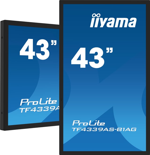 iiyama TF4339AS-B1AG computer monitor 108 cm (42.5") 3840 x 2160 Pixels 4K Ultra HD LED Touchscreen Zwart