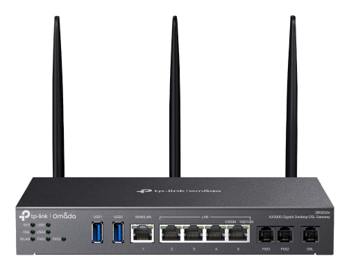 TP-Link Omada AX3000 draadloze router Gigabit Ethernet Dual-band (2.4 GHz / 5 GHz) Zwart