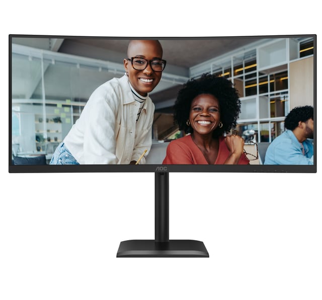 AOC CU34E4C computer monitor 86,4 cm (34") 3440 x 1440 Pixels UltraWide Quad HD LED Zwart