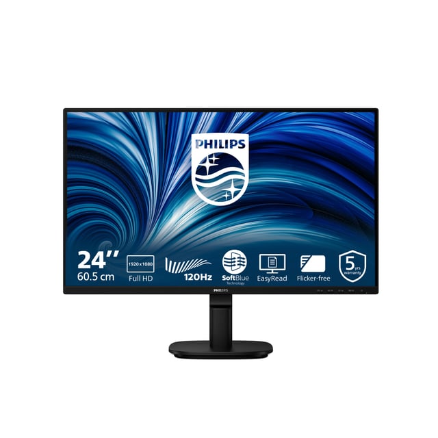 Philips 2000 series 24B2N2200/00 computer monitor 60,5 cm (23.8") 1920 x 1080 Pixels Full HD LCD Zwart