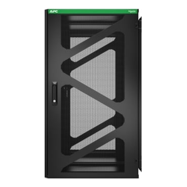 APC NetShelter WX AR124SM - 19inch Wand patchkast, 24U/HE, 800MM diep, Zijmontage, Gemonteerd