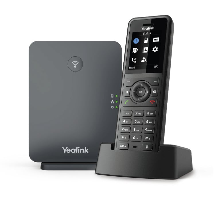 Yealink W77P IP telefoon Zwart TFT