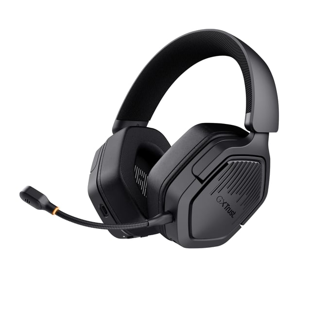 Trust GXT 493 Carus Gaming Headset - Draadloze gamingheadset – Bluetooth en USB verbinding – Afneembare microfoon – Zwart