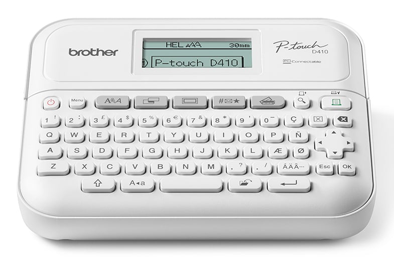Brother PT-D410VP labelprinter ZINK (Zero-Ink) 180 x 180 DPI Bedraad TZe QWERTY