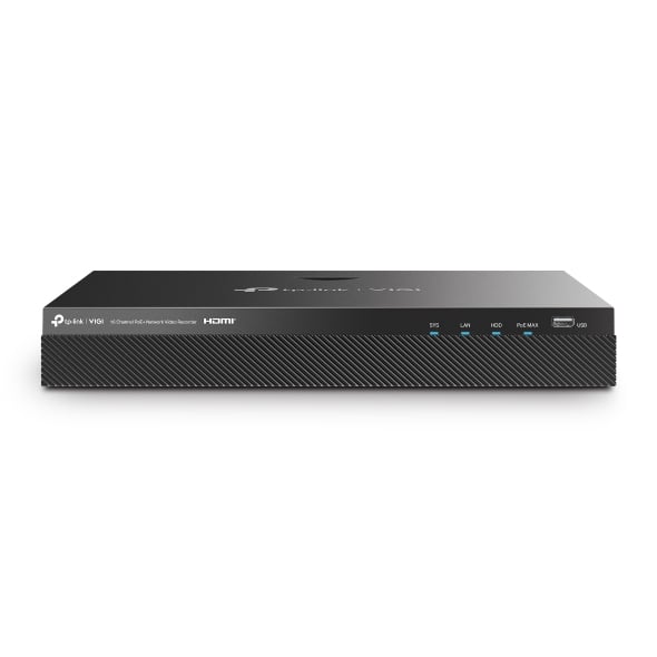 TP-Link VIGI NVR2016H-16MP Netwerk Video Recorder (NVR) Zwart